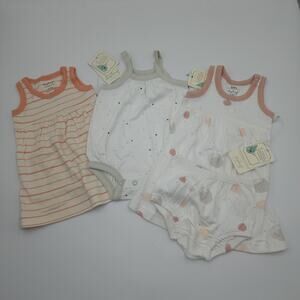 Sapling Bundle of Three Dress Bubble Suit Stripe Star Stripe Size 0-3 Months